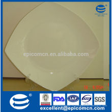 Оптовые 10.5 дюймов плиты обеда, белая плита, дешевые квадратные плиты обеда Bone China